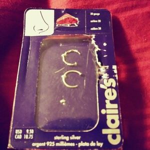 Sterling silver nose rings